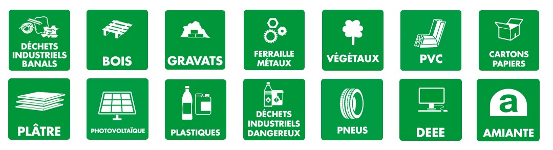 Déchets acceptés SECAF Chamfray Déchets acceptés SECAF Chamfray